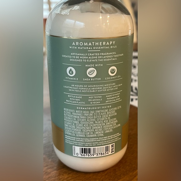 Bath & Body Works Eucalyptus Aromatherapy Moisturizer Full Size NEW - Picture 4 of 4